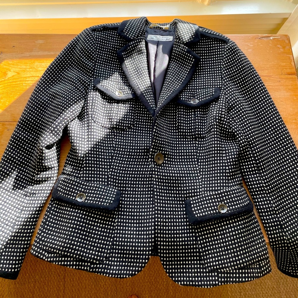 Plaid Wool Blazer